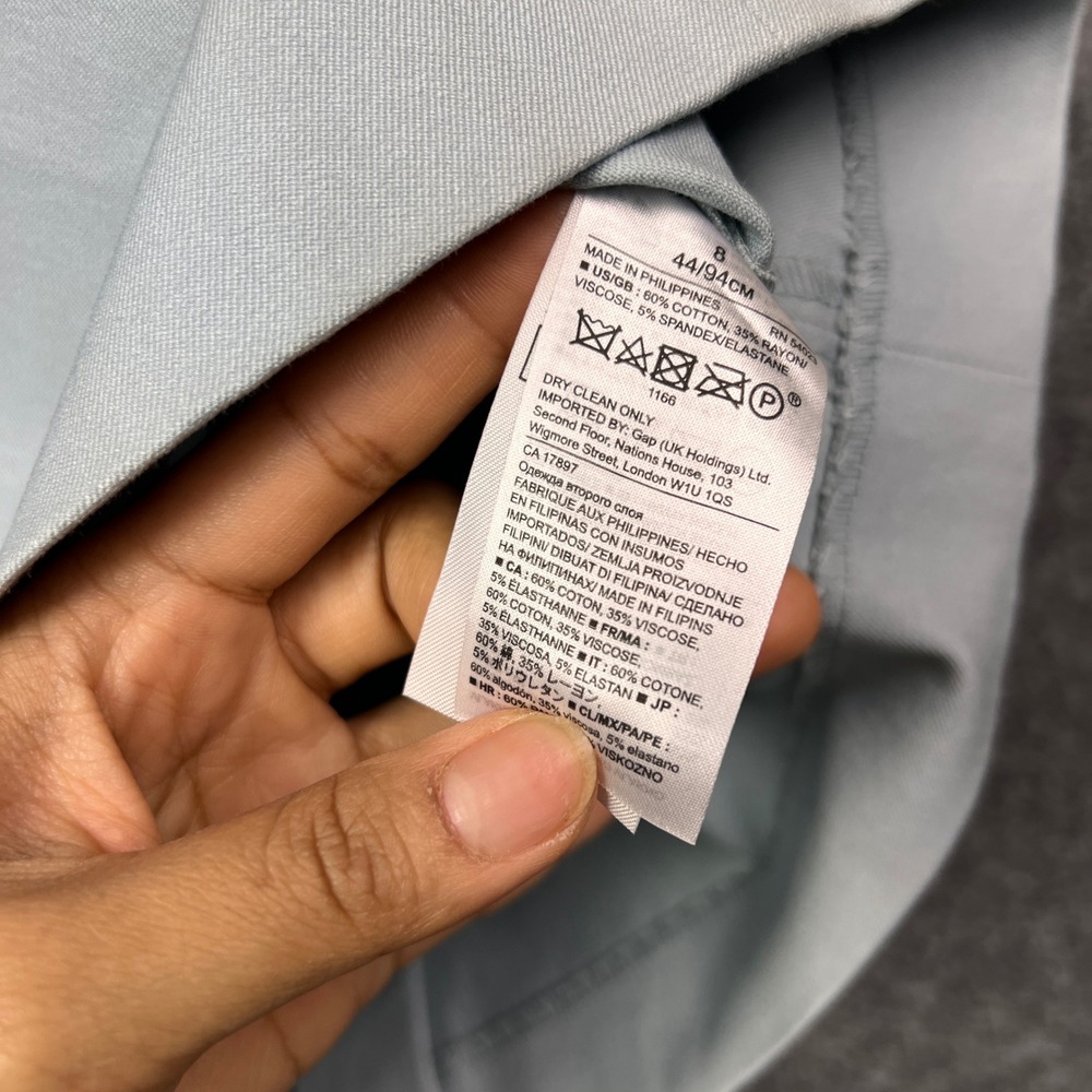 NEW Banana Republic Pale‎ Blue Sleeveless V Neck sheath Dress Women's Size 8 - Picture 9 of 10